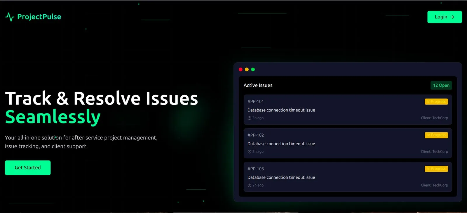 Project Pulse — screenshot