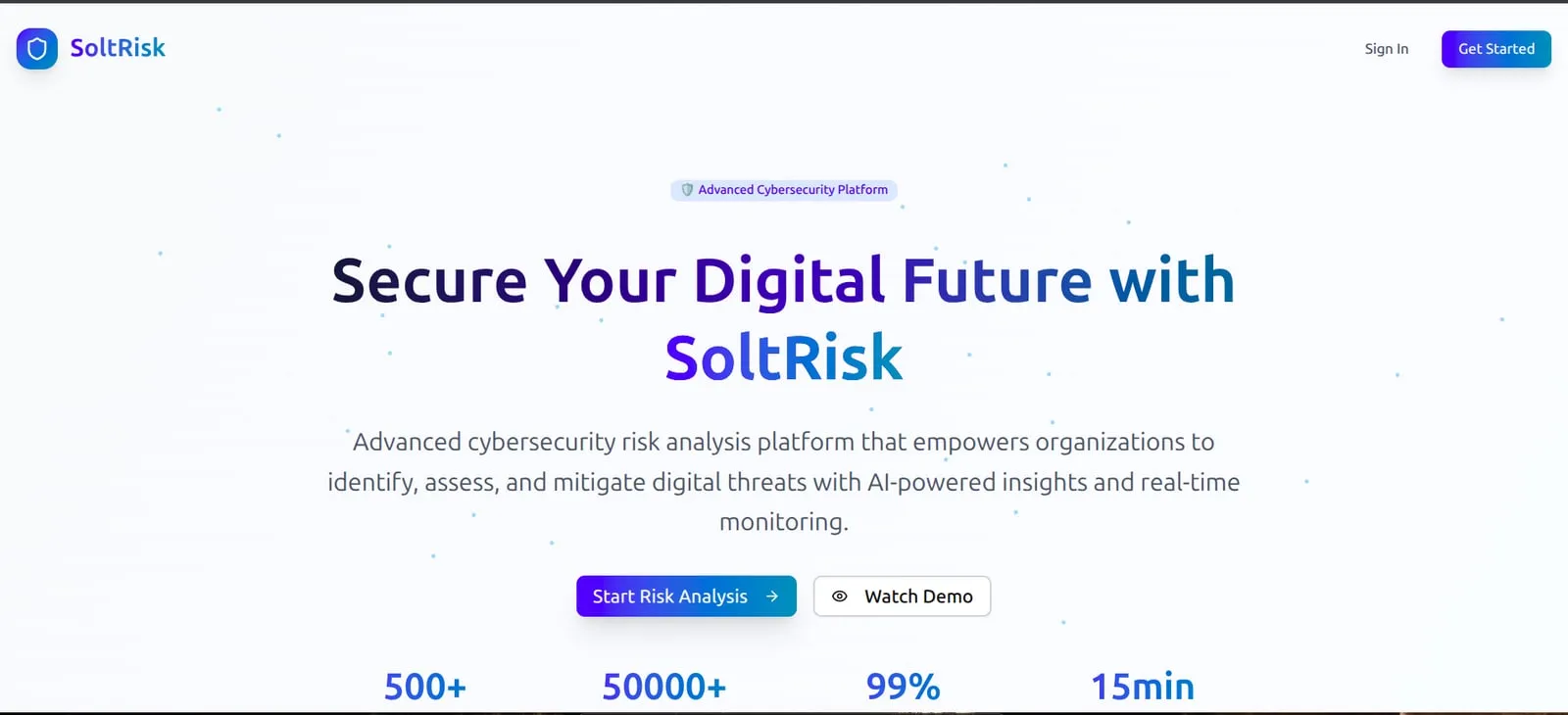 Soltrisk TRACS — screenshot